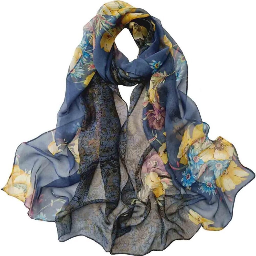 Scarfs for Women Lightweight Print Floral Pattern Scarf Fashion Scarves Sunscree